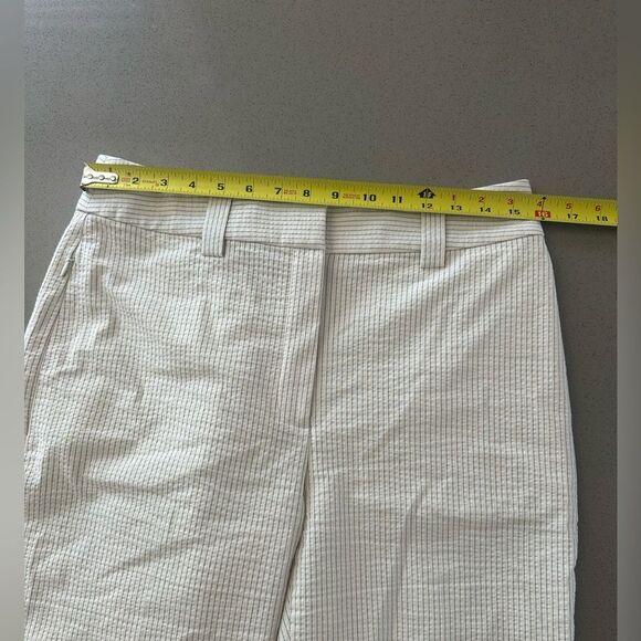 Elie Tahari White & Blue Striped Capri Women's Pants size 8 - Picture 10 of 13